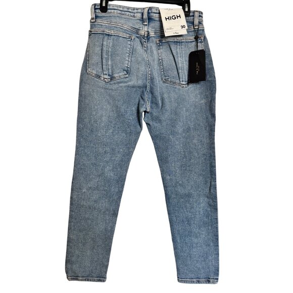 Rag Bone Nina High Rise Ankle Crop Size 30 Jeans Ankle Skinny NWT Wells Holes $2 - Picture 2 of 11